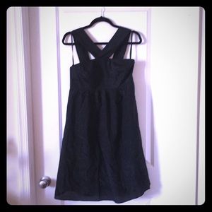 The Limited - black empire dress sz 8 w pockets!
